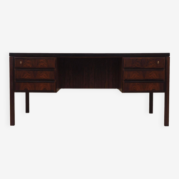 Rosewood desk, Danish design, 1970s, made by Omann Jun