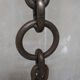 Brutalist wrought iron chain floor lamp 1960s