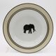 6 Porcelain soup plates, Safari.