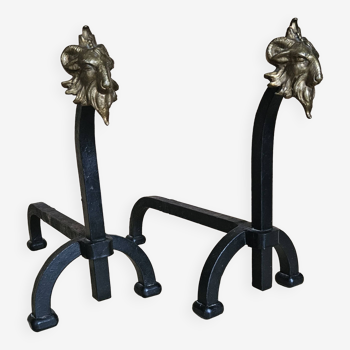 Pair of andirons