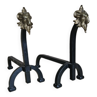 Pair of andirons