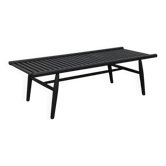 Contemporary slatted wood bench by Stellar Works, 2000s