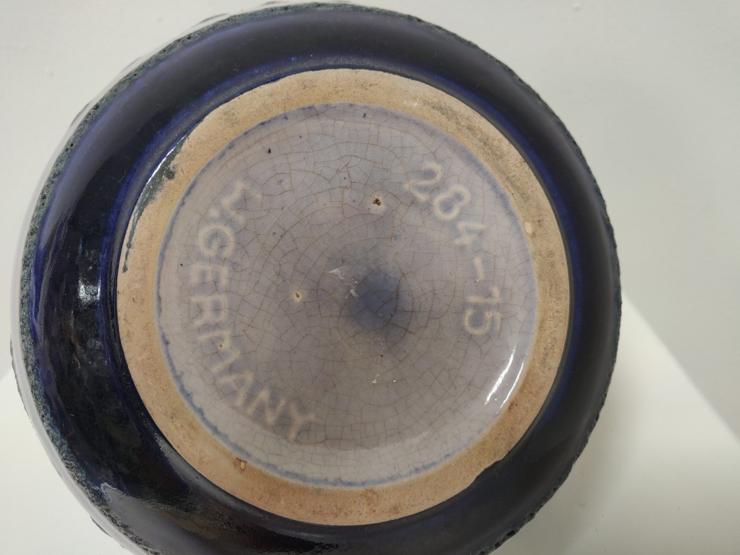 Vase West-Germany blue tones