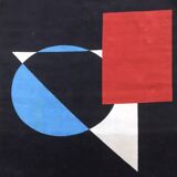 Art Deco rug made in France in 1960, in very good condition