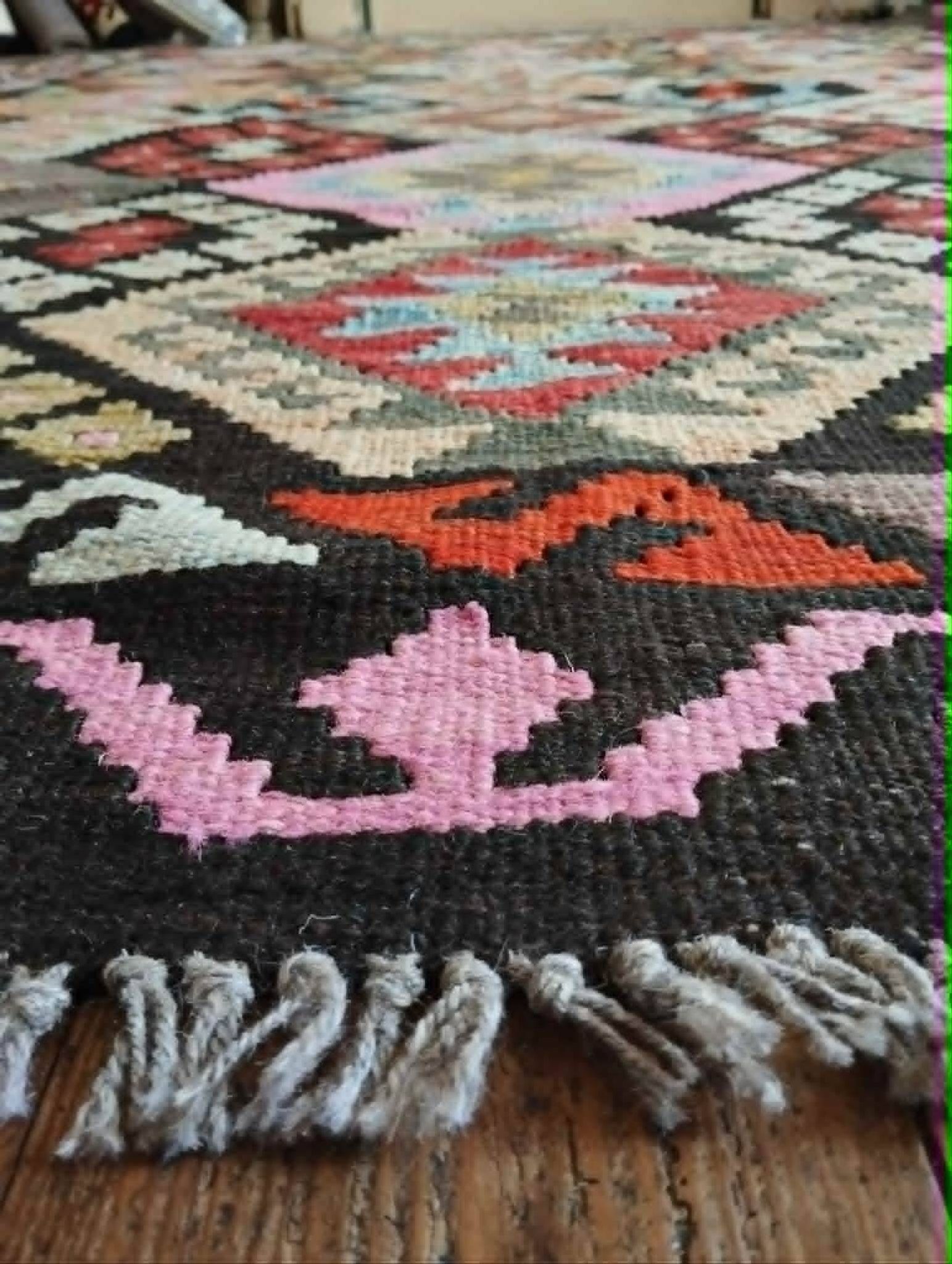 Kilim Persan Qashqaï fait main 260x184cm