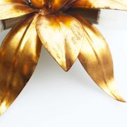 Large pair of italian gilt florentine wall lights 1970
