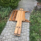 Bed with braces and feet compas vintage