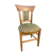 Chaise d'epoque directoire à décor peint dans le dossier