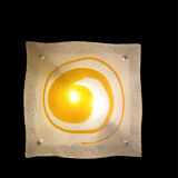 Mazzega two-tone Murano glass wall lamp, Italy 1970