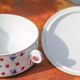 VF Paris Annam porcelain soup tureen, porcelain vegetable bowl