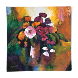 Tableau bouquet contemporain