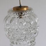 Vintage glass bubble pendant lamp
