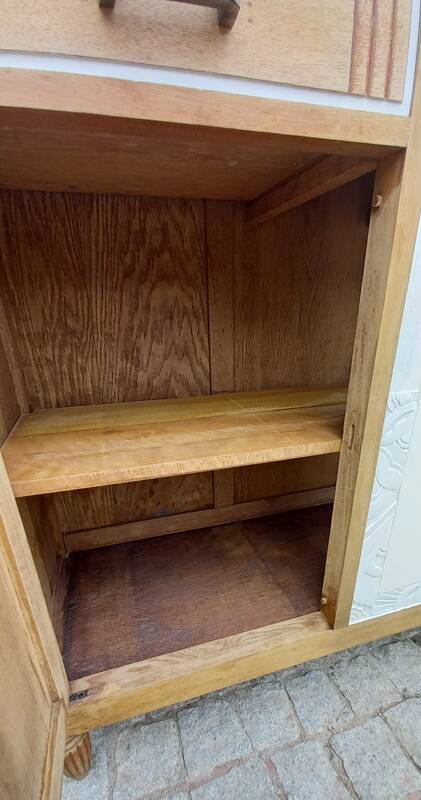 Vintage art deco marble sideboard.