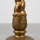 Art Deco side table or pedestal with green marble top and bronze base