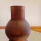 Carved wooden vase