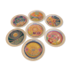 7 plates in Porcelaine de Paris