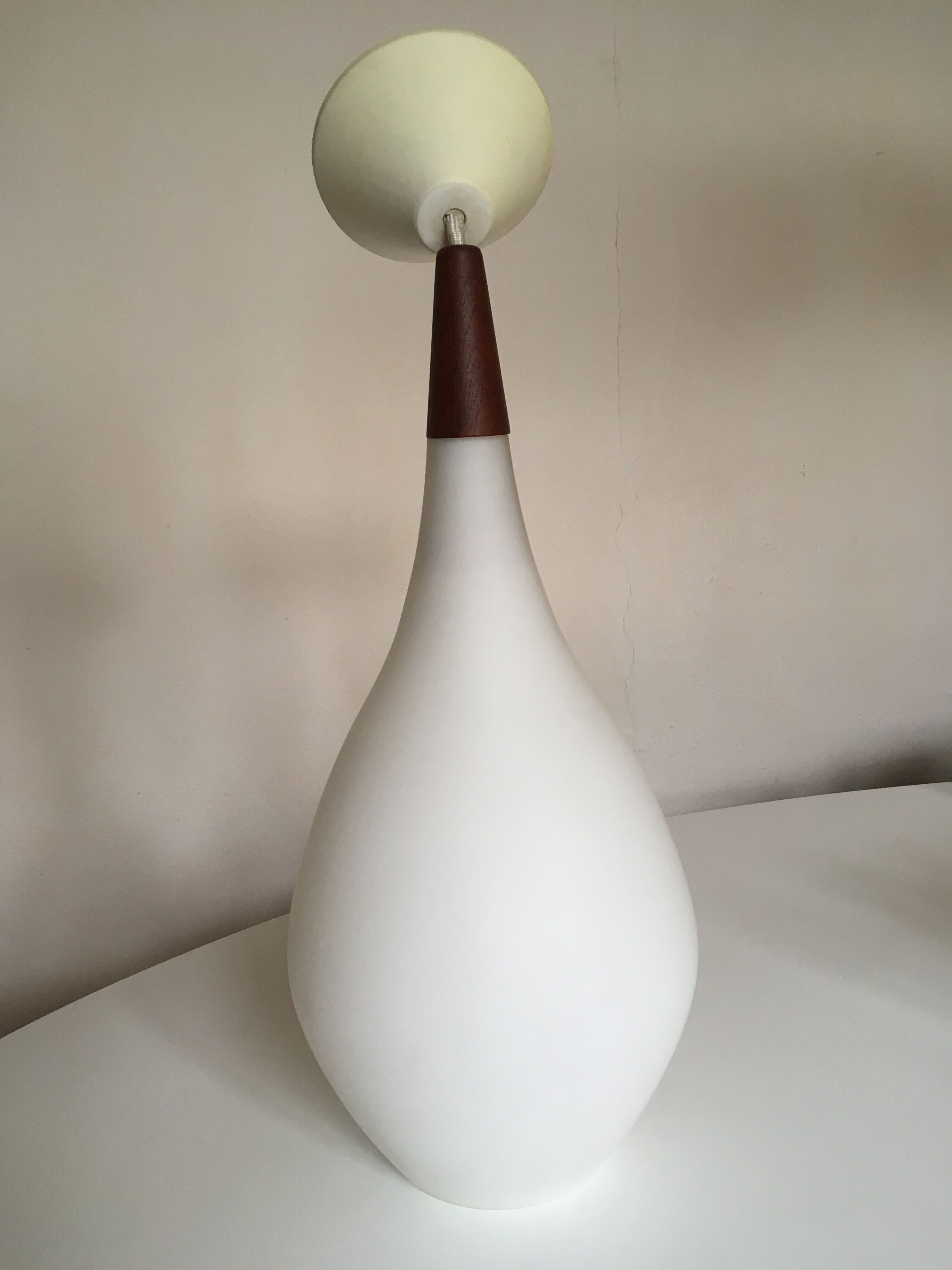 Pair of Tear Drop pendant lights by Holmgaard for Louis Poulsen Denmark 1960-1969