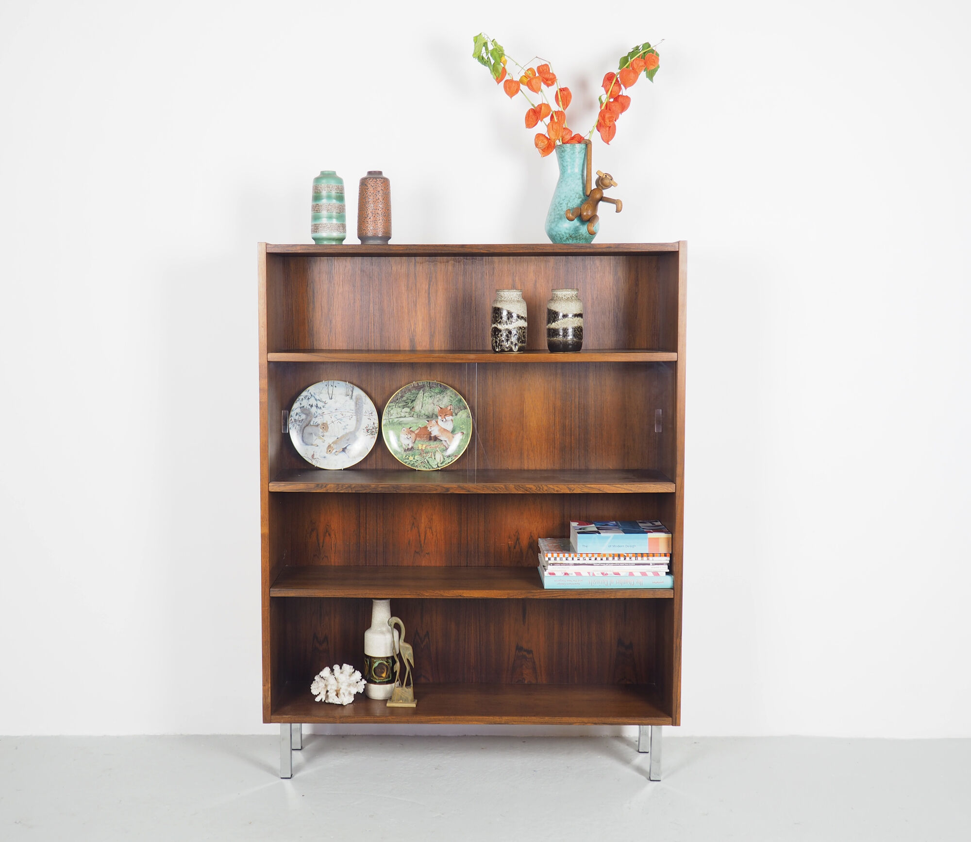 Bookcase with glass 1960