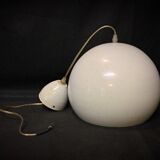 Vintage 60s enameled metal pendant light – retro lamp