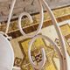 Garden armchair or terrace wrought iron white Montmartre style 60 year