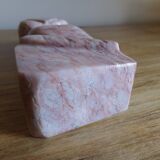 Pink marble owl paper press