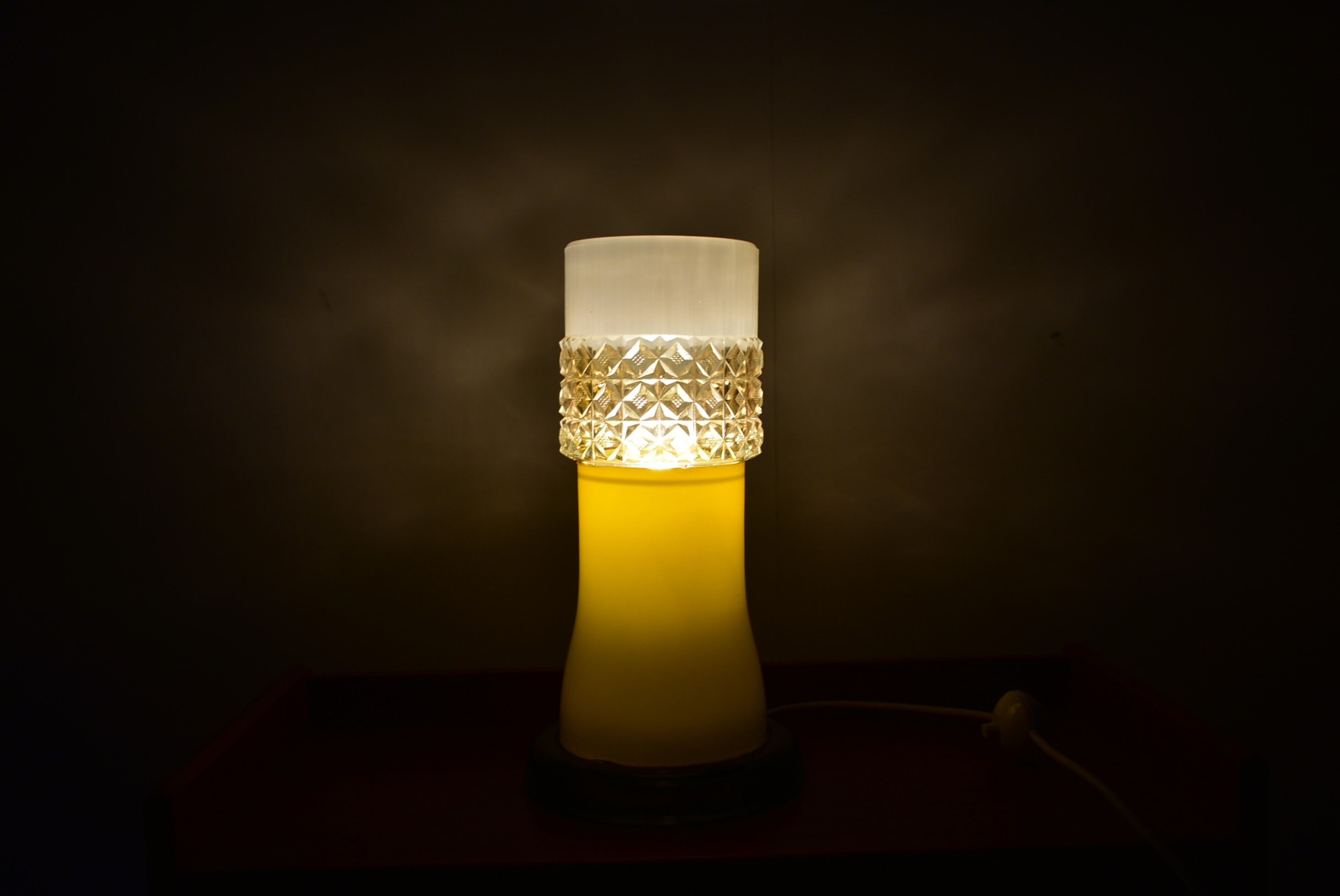 All Glass Table Lamp by Beleuchtungsglass Kombinat Görlitz, 1960s