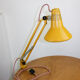 brown adjustable achitect table lamp by tep, 1970s