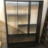 Large Landscape Library Artisanal Steel on Industrial Wheels
