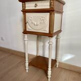 Bedside table with marble