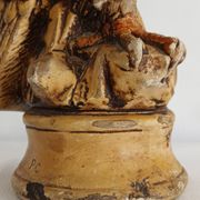 Statue d'aigle en plâtre vintage