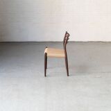 Set of 4 'model 78' dining chairs in rosewood by Niels Otto Moller