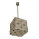 Suspension cube en verre taillé de kamenicky senov, 1970