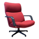 Geoffrey Harcourt F154 vintage swivel armchair for Artifort red fabric 70s