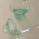 Service en verre soufflé bullé vert d'eau – Coupe sur pied, 5 tasses et louche