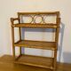 Rattan and bamboo shelf