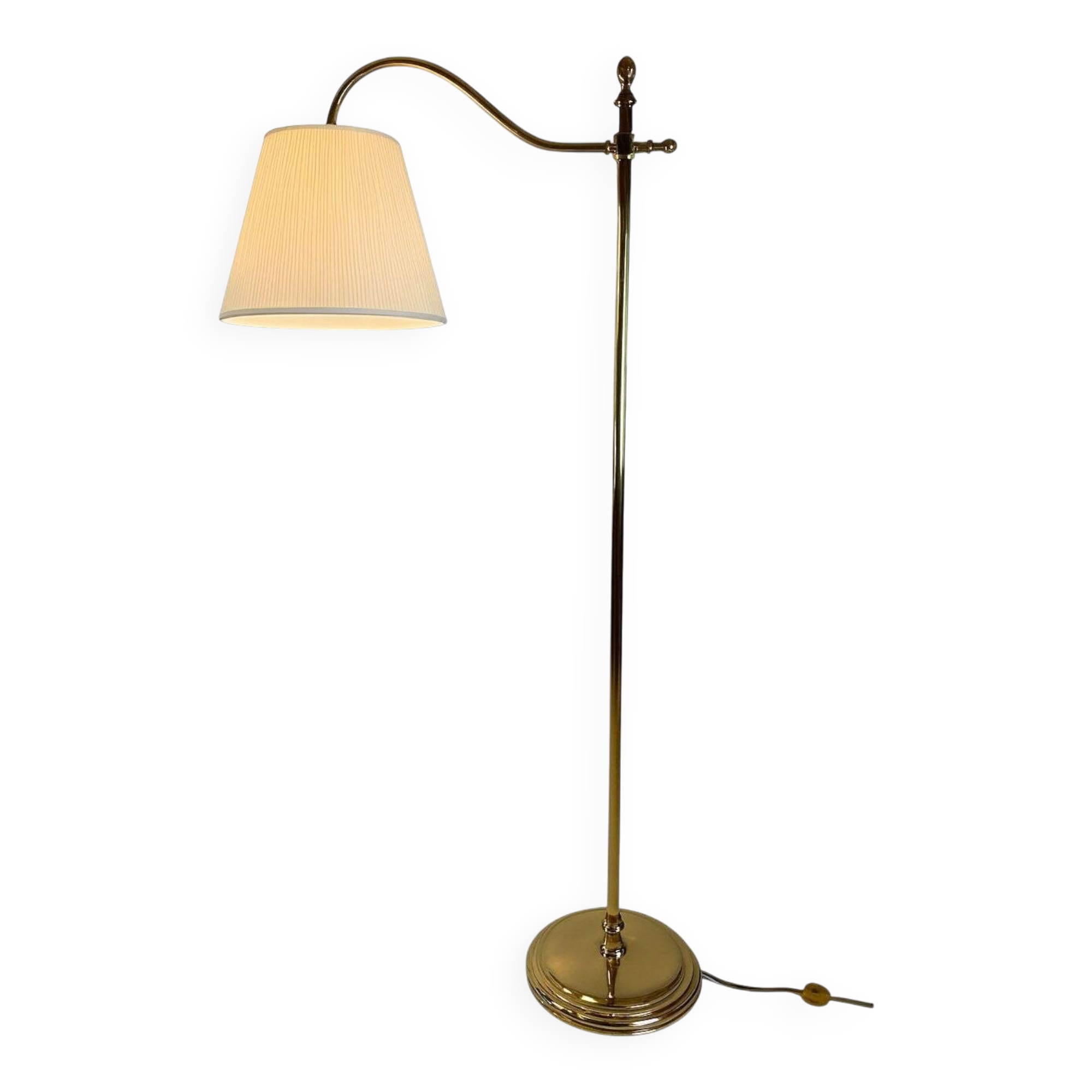 Reading lamp from a luxury hotel, signed Chapman USA, originally from the Hotel George V, Four Seasons Paris