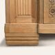 Parisian Art Deco style wardrobe in solid raw oak, 1950