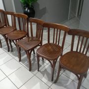 Suite de 6 chaises de bistrot Luterma année 1950
