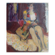 Seated woman, 20th century, signed FORVEILLE on the reverse, oil on canvas, 65 x 54 cm, unframed