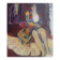 Seated woman, 20th century, signed FORVEILLE on the reverse, oil on canvas, 65 x 54 cm, unframed