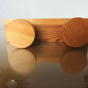 Scandinavian wall coat rack, in 70s pine