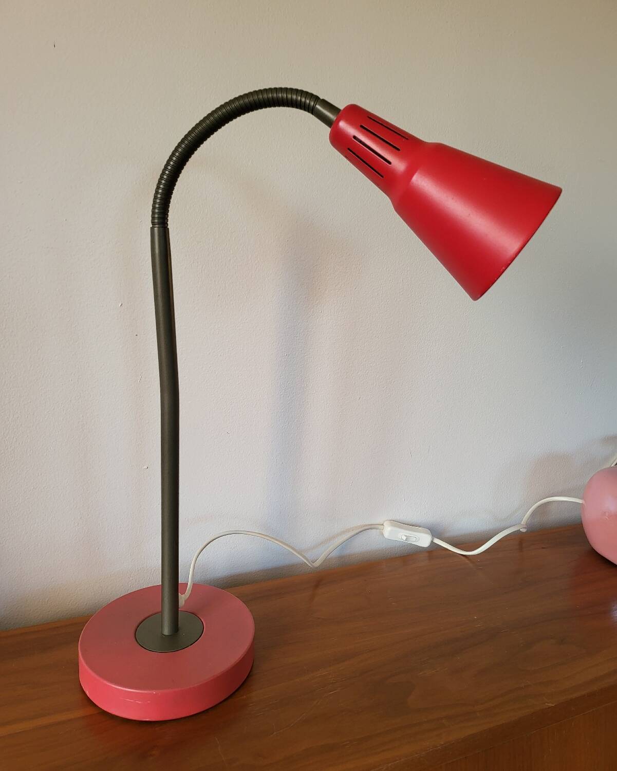 Red IKEA Desk Lamp by Marianne Hagberg Kvart
