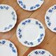 Set of 6 Boch oak leaf dessert plates