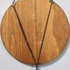 Vintage round wall mirror mod. "vipera" by corrado corradi dell'acqua, italy