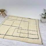 Tapis berbère marocain fait main 207 x 200 CM