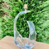 Crystal lamp foot signed Schneider France 2,618 Kg - for 38 cm high