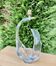 Crystal lamp foot signed Schneider France 2,618 Kg - for 38 cm high
