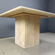 Vintage travertine dining table, 1970s