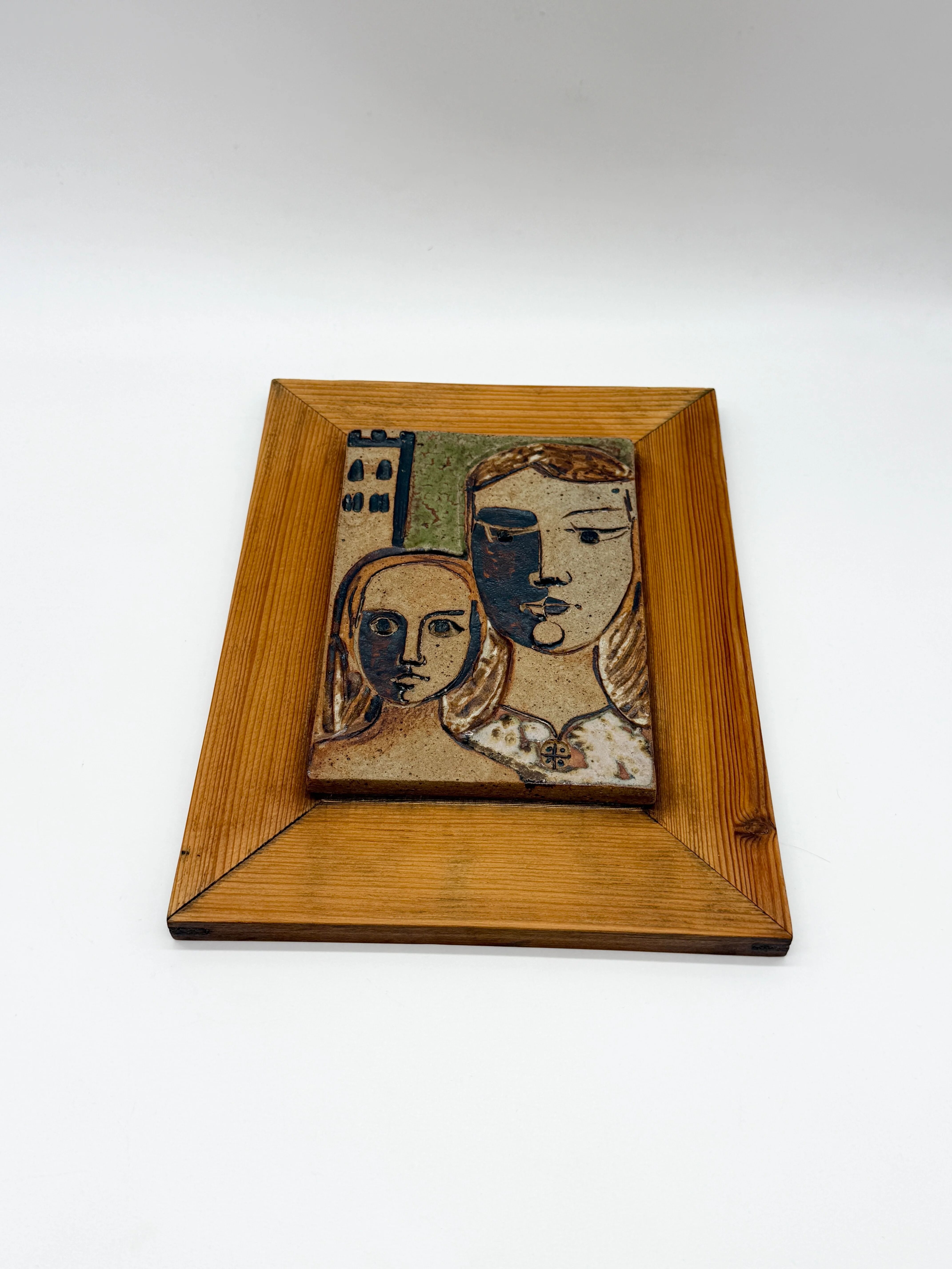 Wall ceramic by Father Paoli – Saint-Michel-de-Cuxa, 1973