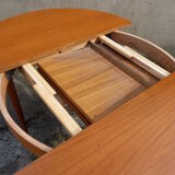Teak round dining table